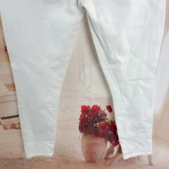 AGOLDE Sophie crop high rise Women's White Jeans - Picture 7 of 10